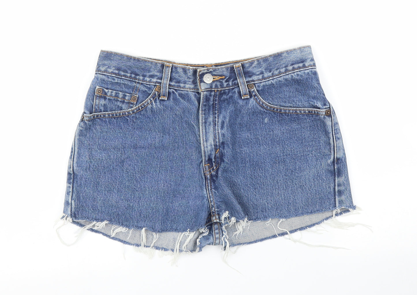 Levi's Womens Blue  Denim Cut-Off Shorts Size 28 in