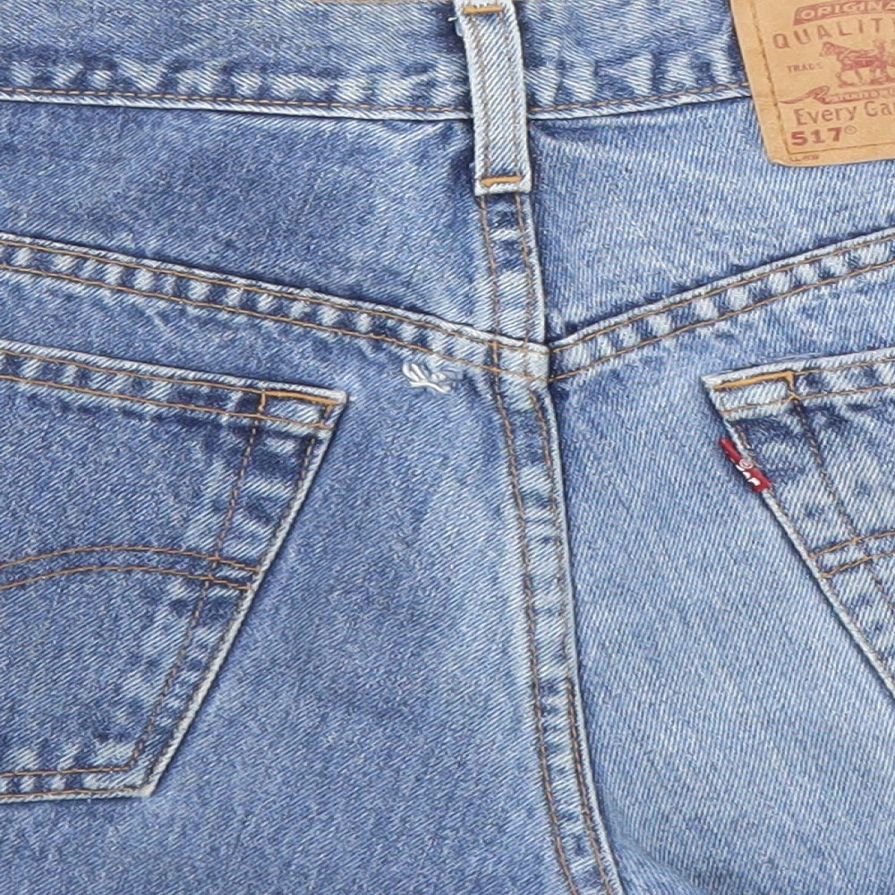 Levi's Womens Blue  Denim Cut-Off Shorts Size 28 in