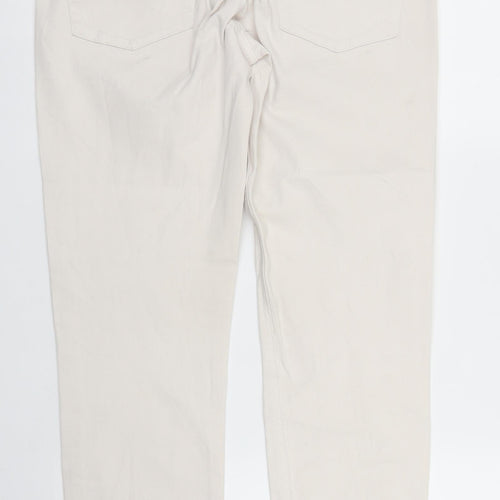 Part Two Womens White  Denim Skinny Jeans Size 12 L29 in