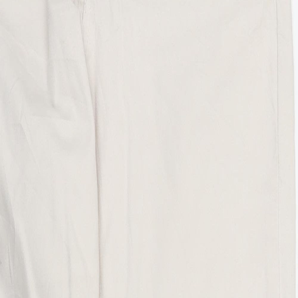 Part Two Womens White  Denim Skinny Jeans Size 12 L29 in