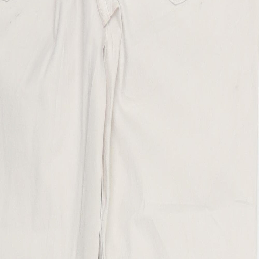 Part Two Womens White  Denim Skinny Jeans Size 12 L29 in