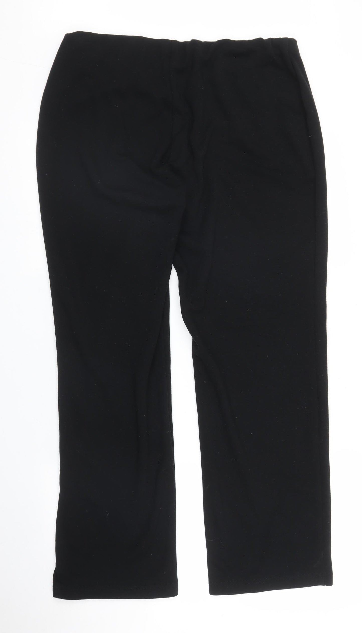 M&S Womens Black   Sweatpants Trousers Size 16 L29 in