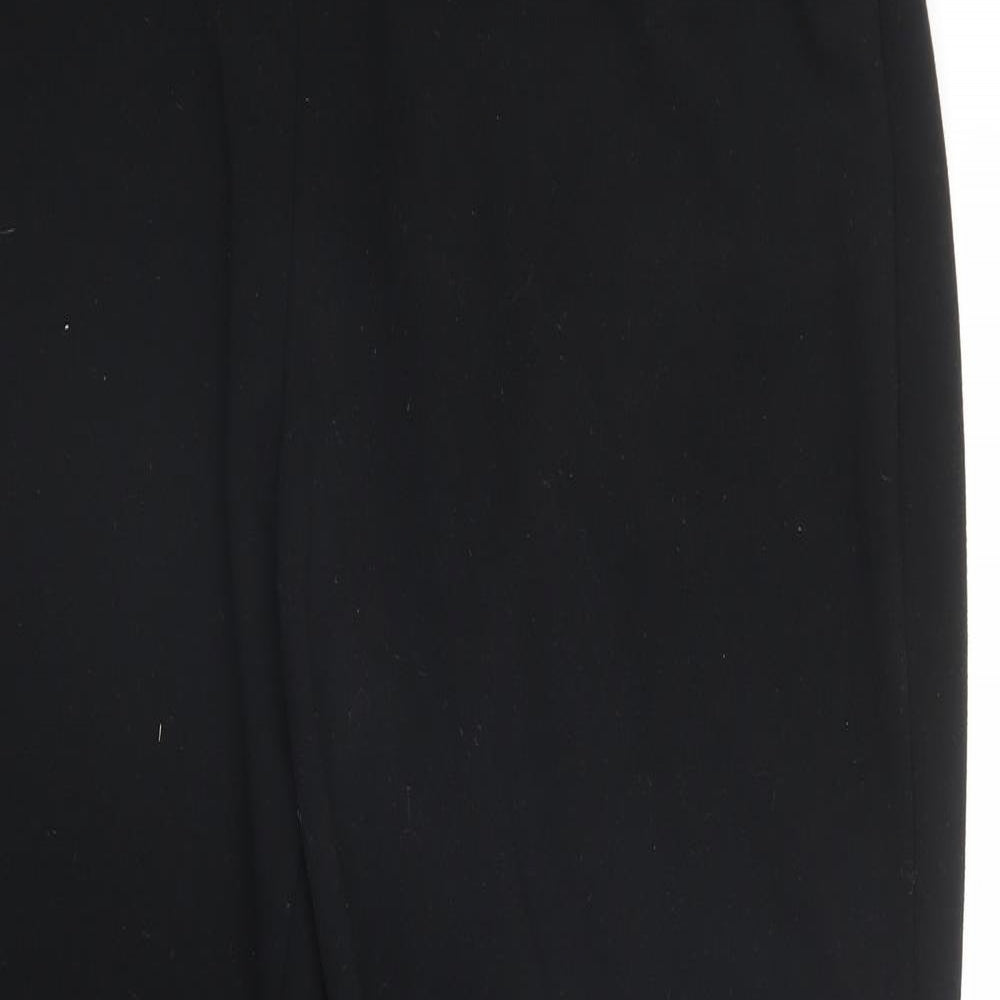 M&S Womens Black   Sweatpants Trousers Size 16 L29 in