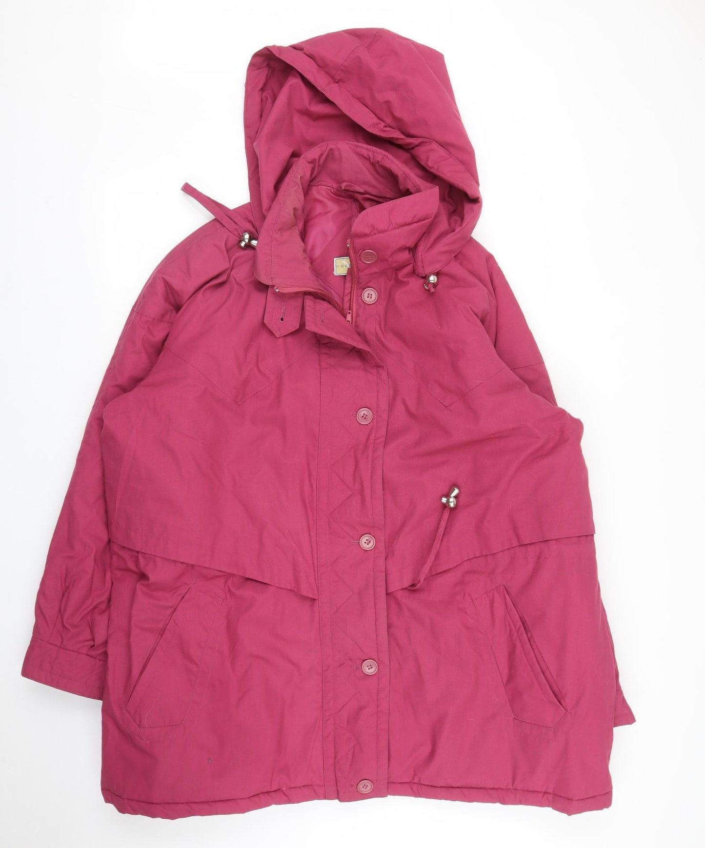 YS Collection Womens Pink   Parka Coat Size 20