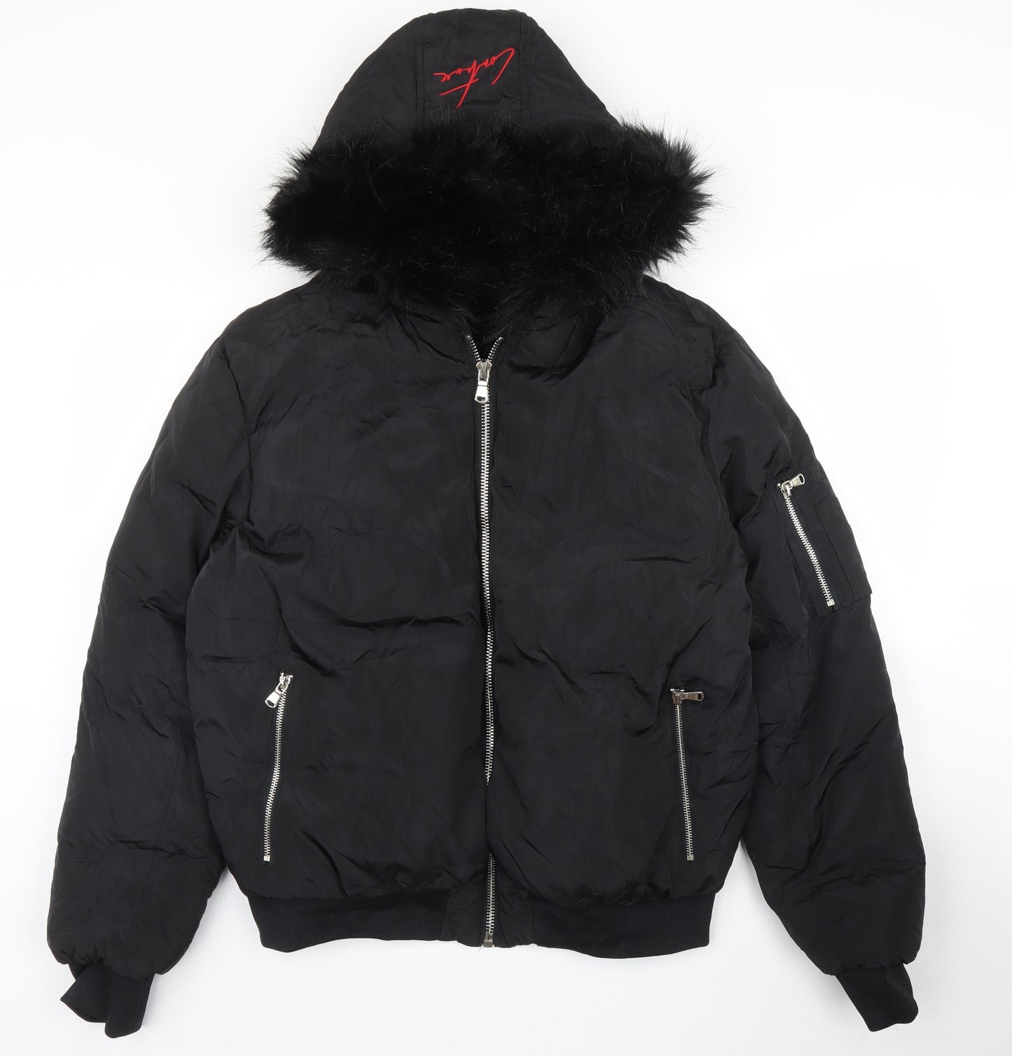 Couture Club Mens Black   Bomber Jacket Coat Size M