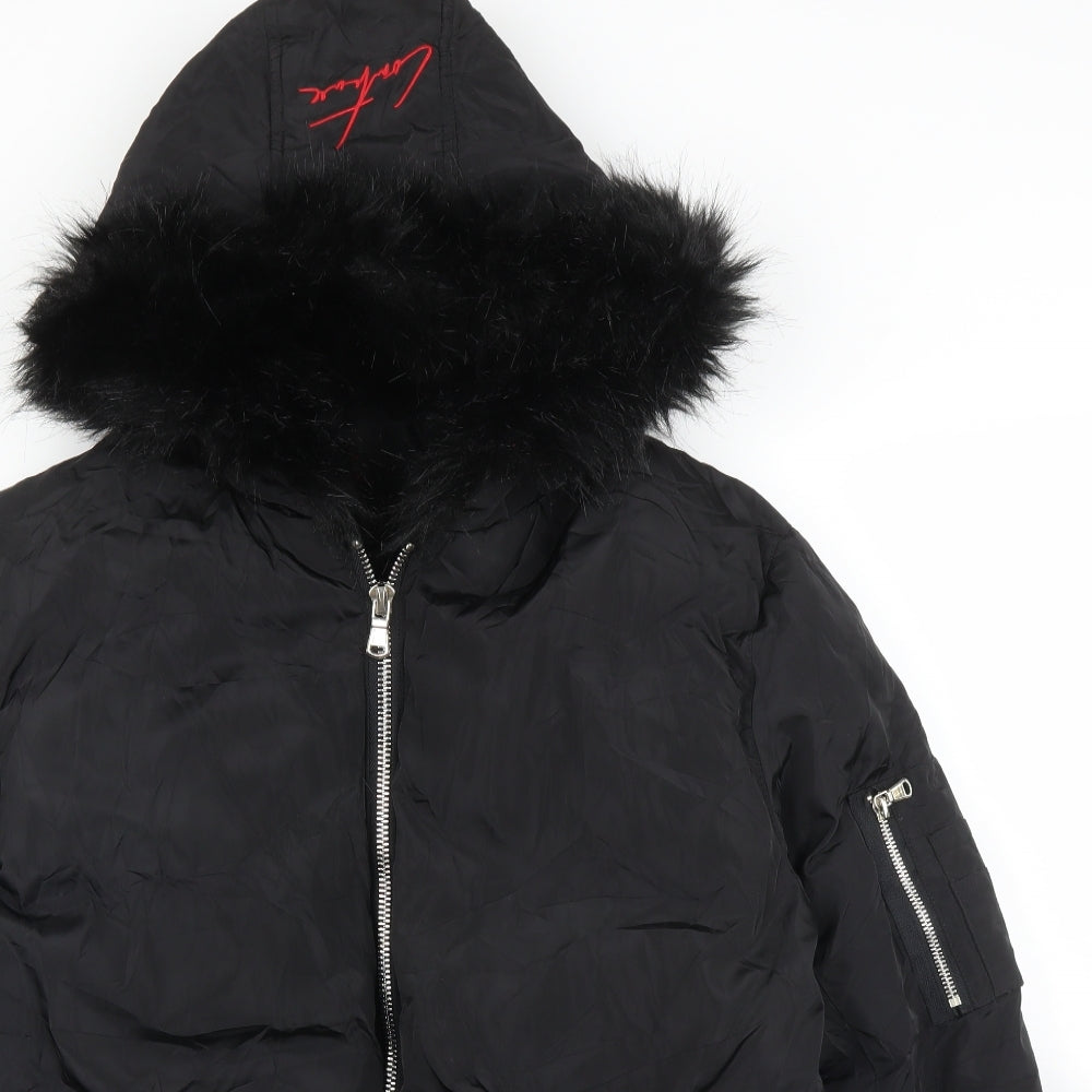 Couture Club Mens Black   Bomber Jacket Coat Size M