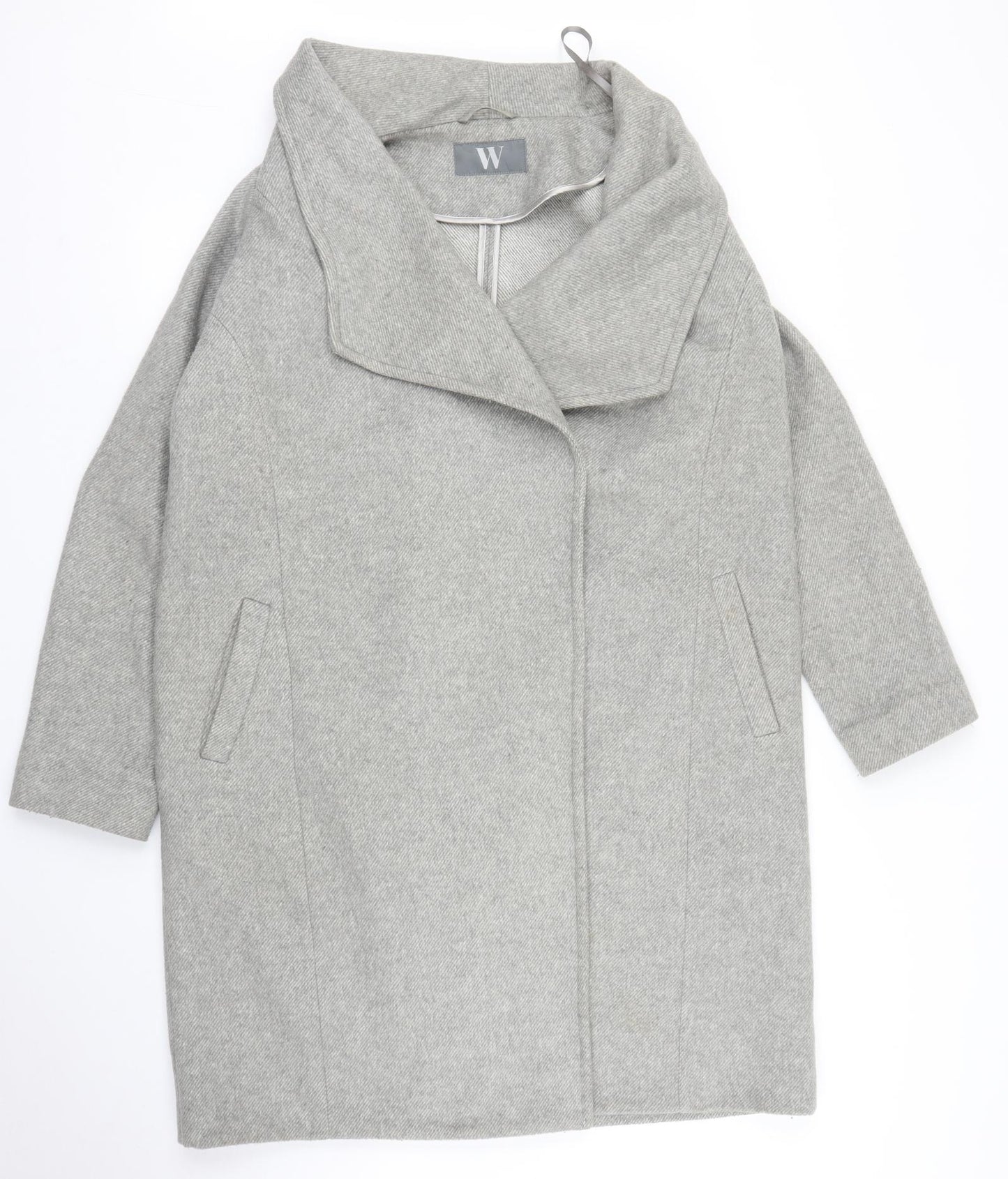 BHS Womens Grey   Overcoat Coat Size 14