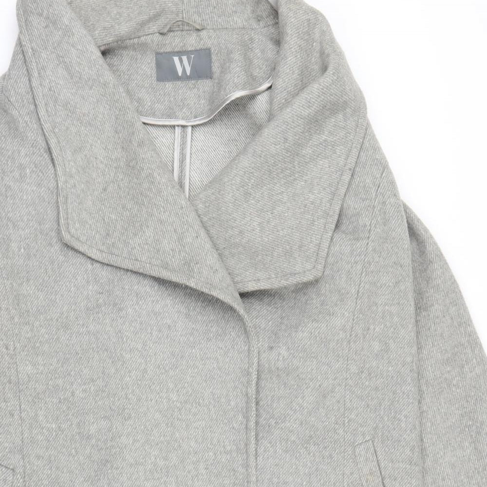 BHS Womens Grey   Overcoat Coat Size 14
