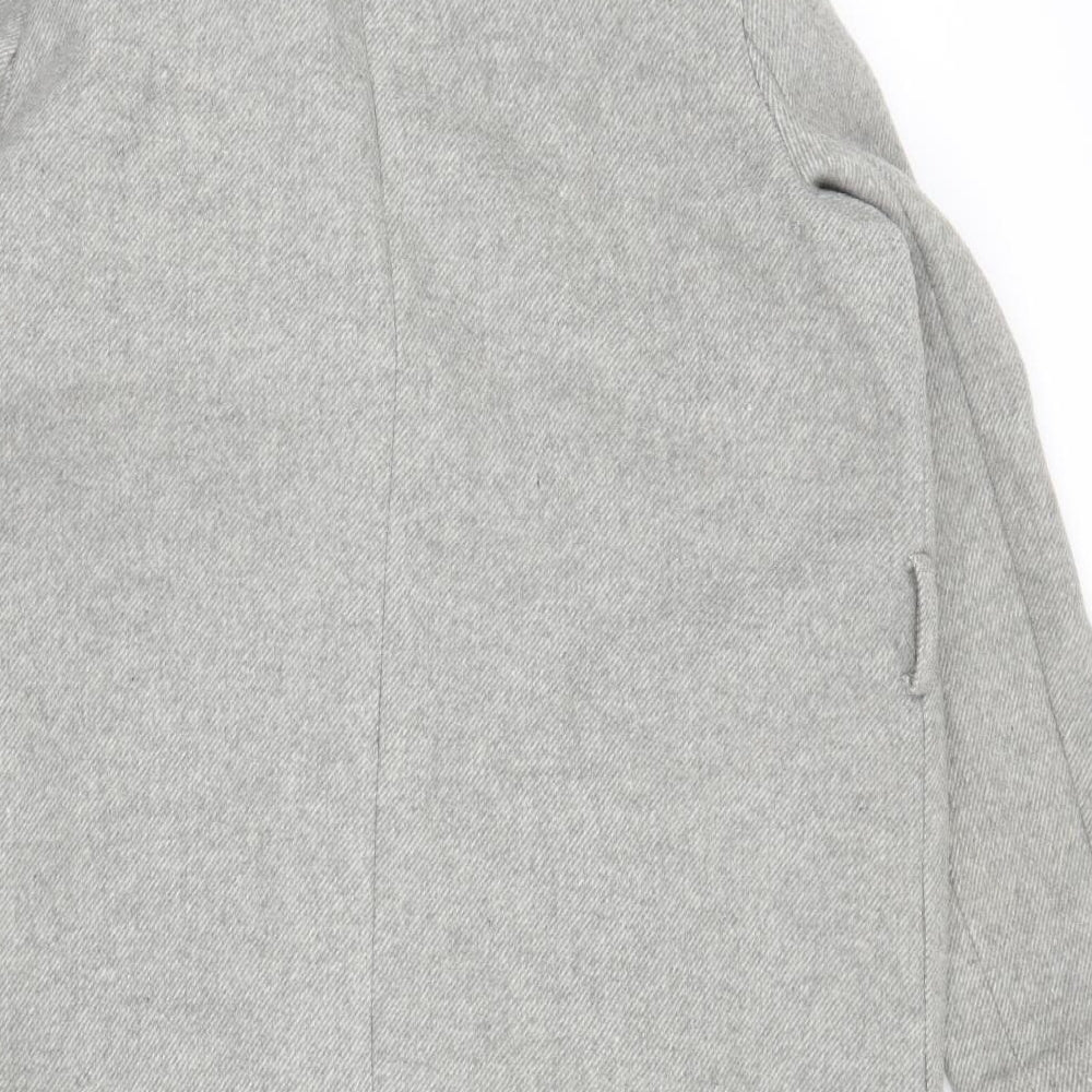 BHS Womens Grey   Overcoat Coat Size 14