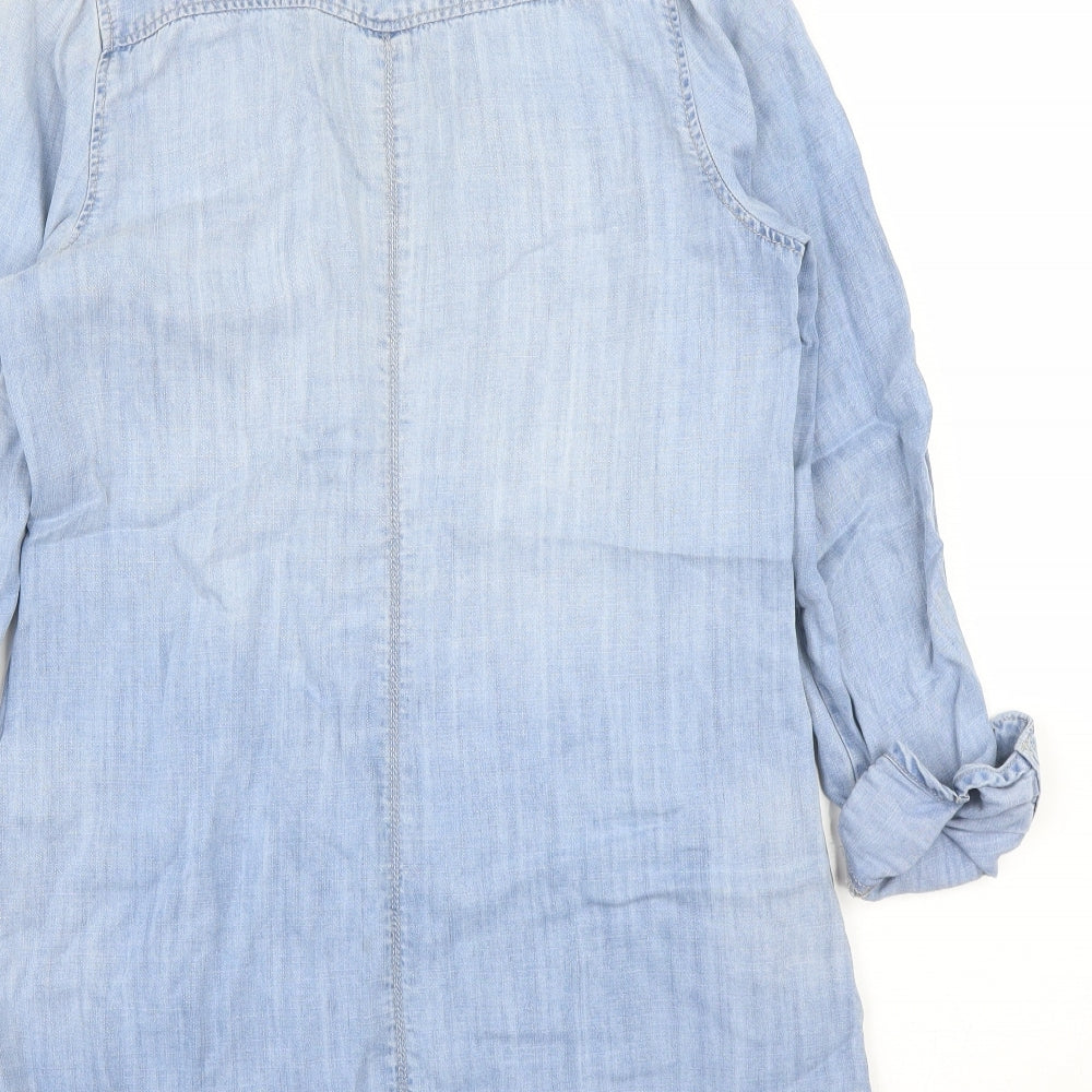 Papaya Womens Blue   Tunic Blouse Size 12