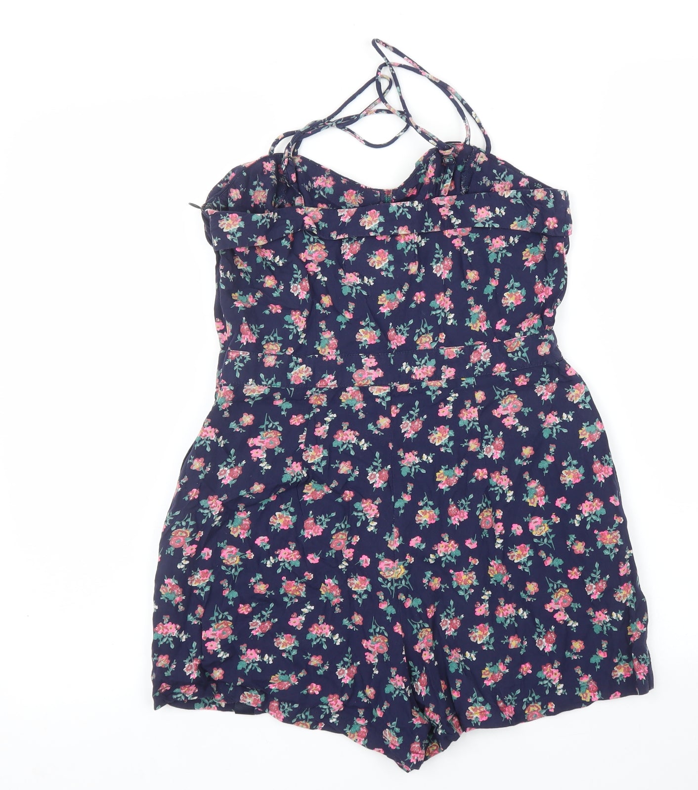 Superdry Womens Blue Floral  Romper One-Piece Size S