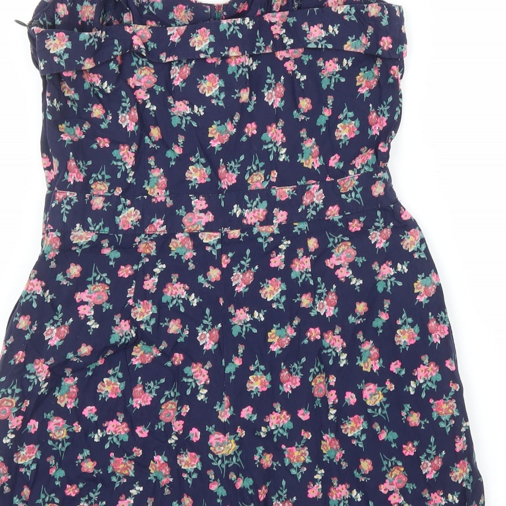 Superdry Womens Blue Floral  Romper One-Piece Size S