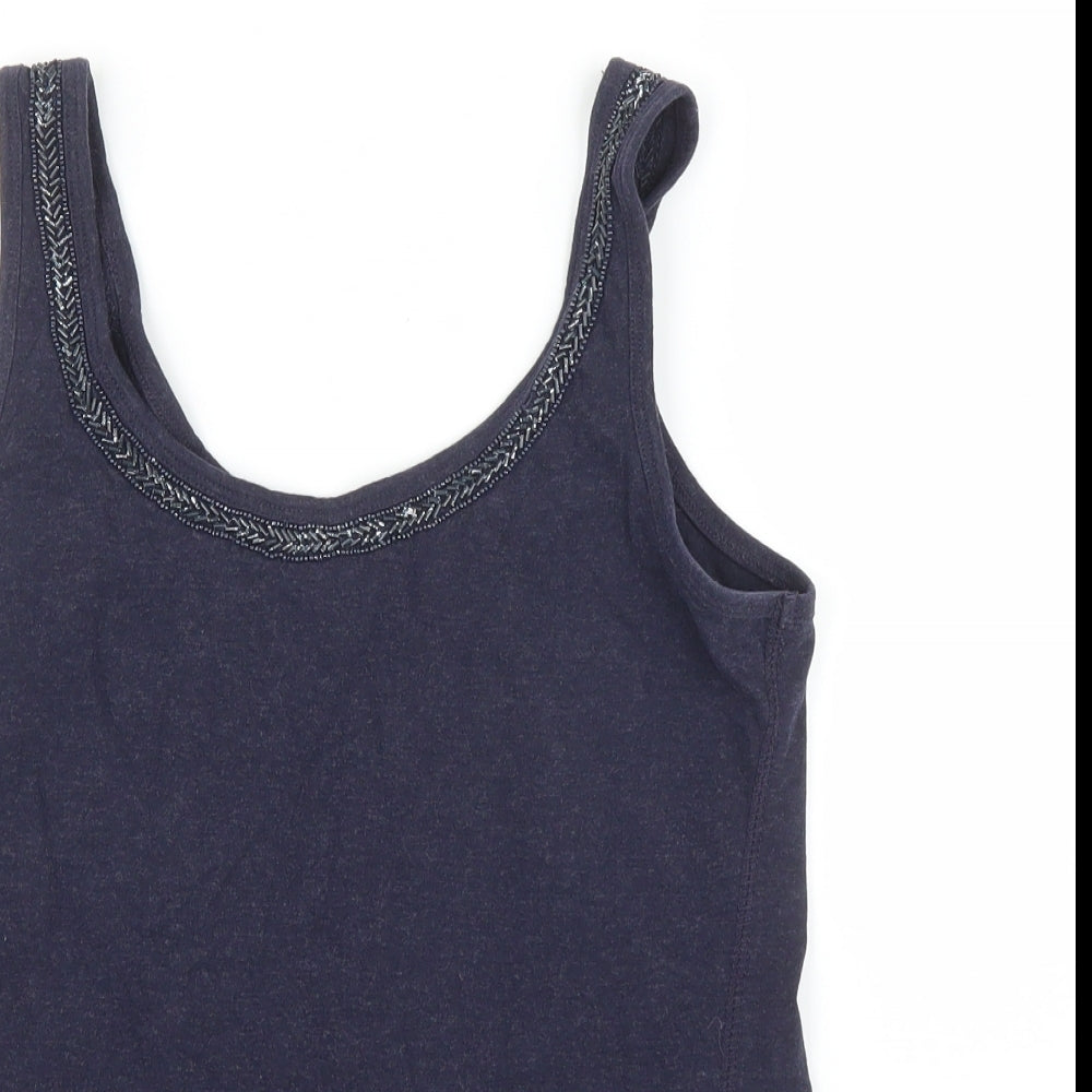 Superdry Womens Blue   Basic Tank Size S