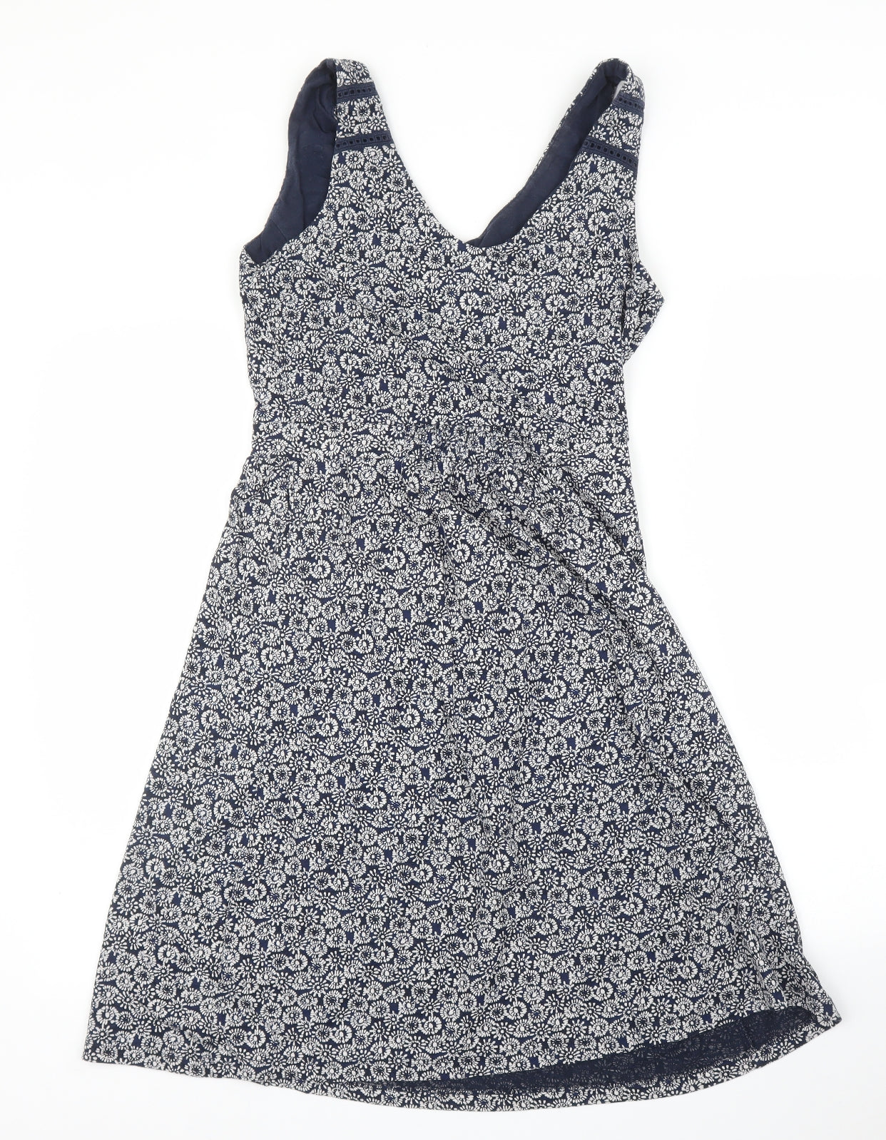 Fat Face Womens Blue Floral  A-Line  Size 8