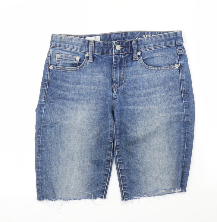 Gap Mens Blue Denim Bermuda Shorts Size 26 in