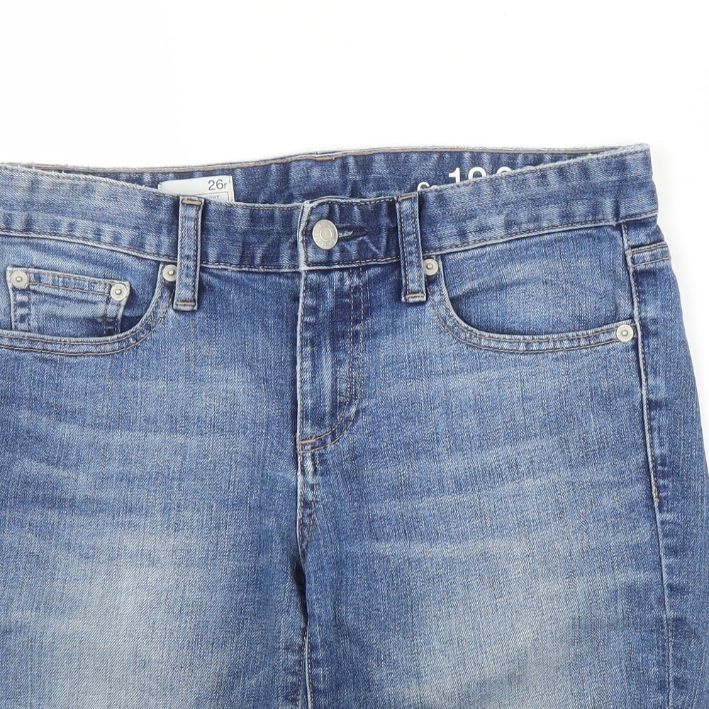 Gap Mens Blue  Denim Bermuda Shorts Size 26 in