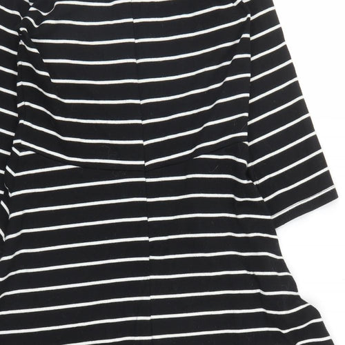 Gap Womens Black Striped  A-Line  Size S