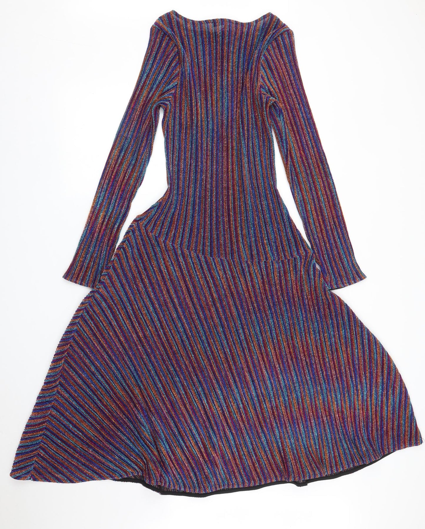 Very Womens Purple Striped  A-Line  Size 12