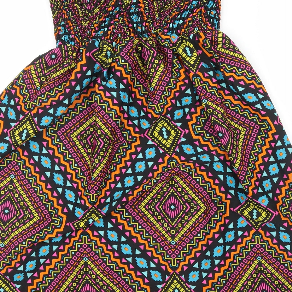 Pep&Co Womens Pink Geometric  A-Line  Size S