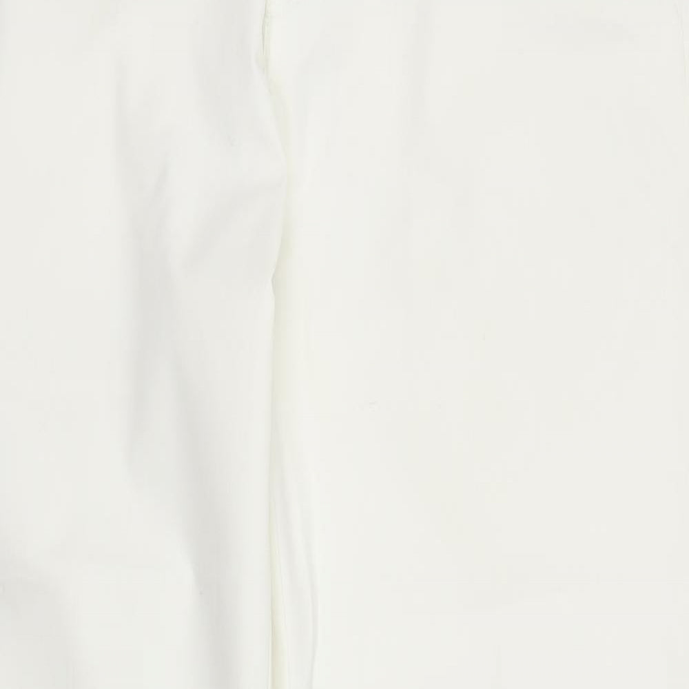 John Lewis Mens White   Chino Trousers Size 34 in L30 in