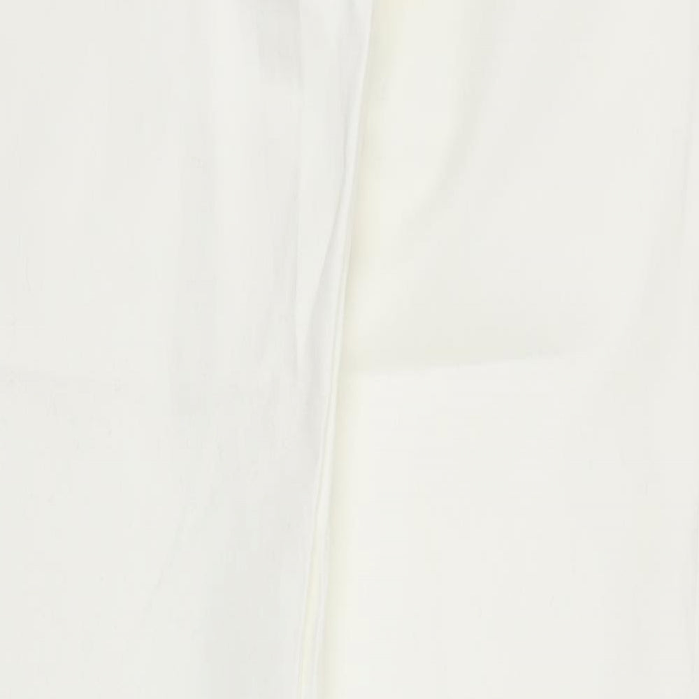 John Lewis Mens White   Chino Trousers Size 34 in L30 in