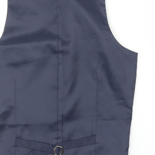 Primark Mens Blue   Jacket Suit Waistcoat Size XS