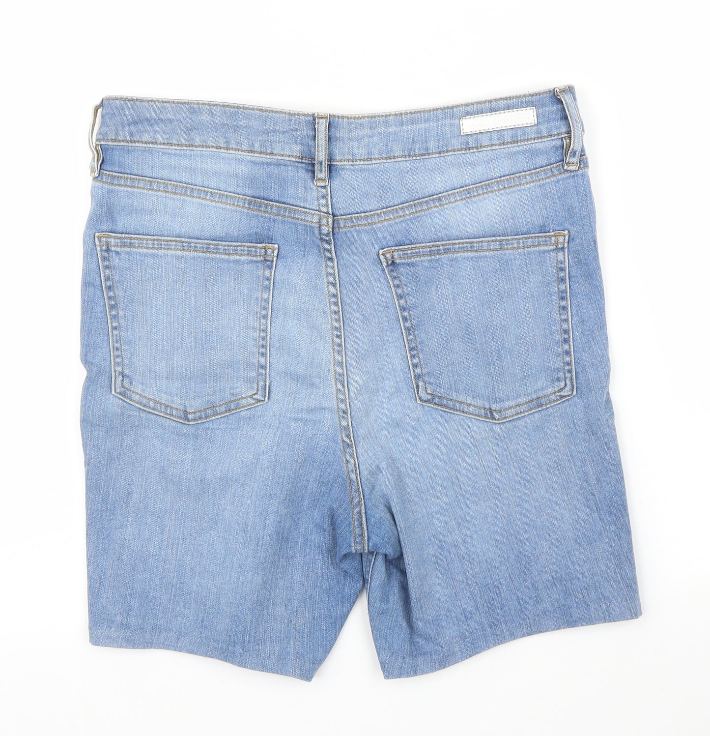 F&F Womens Blue  Denim Bermuda Shorts Size 14