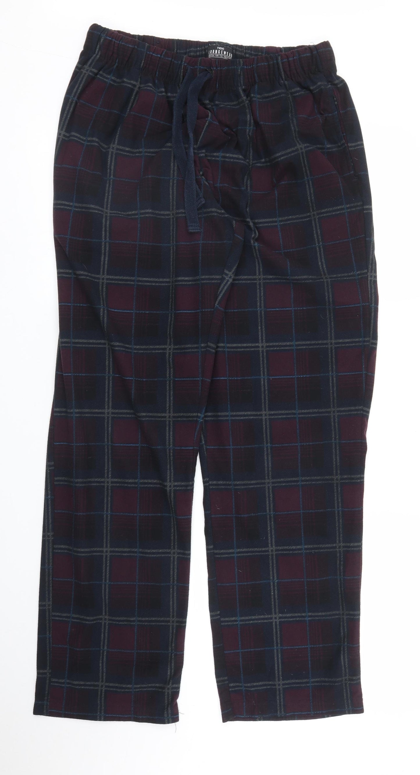NEXT Mens Purple Plaid   Lounge Pants Size M