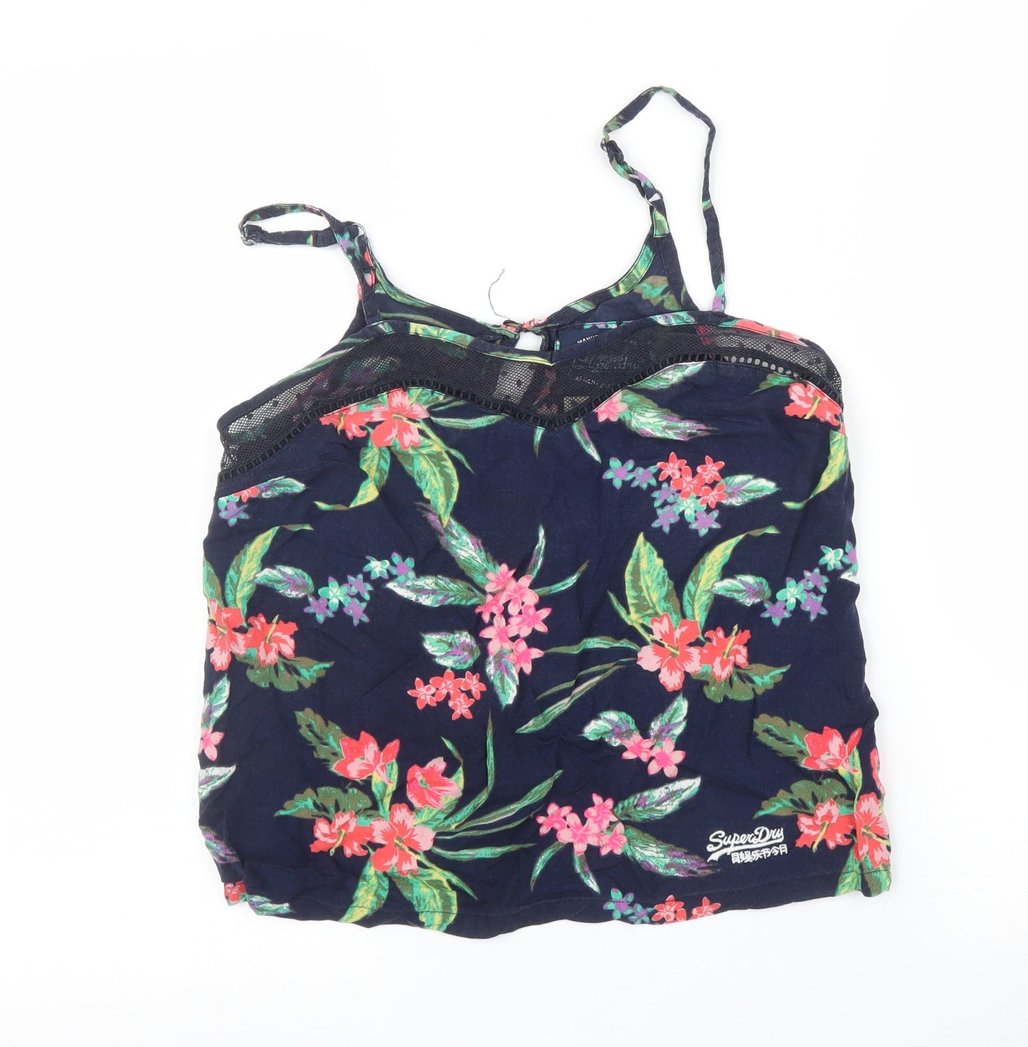 Superdry Womens Blue Floral  Camisole Blouse Size S