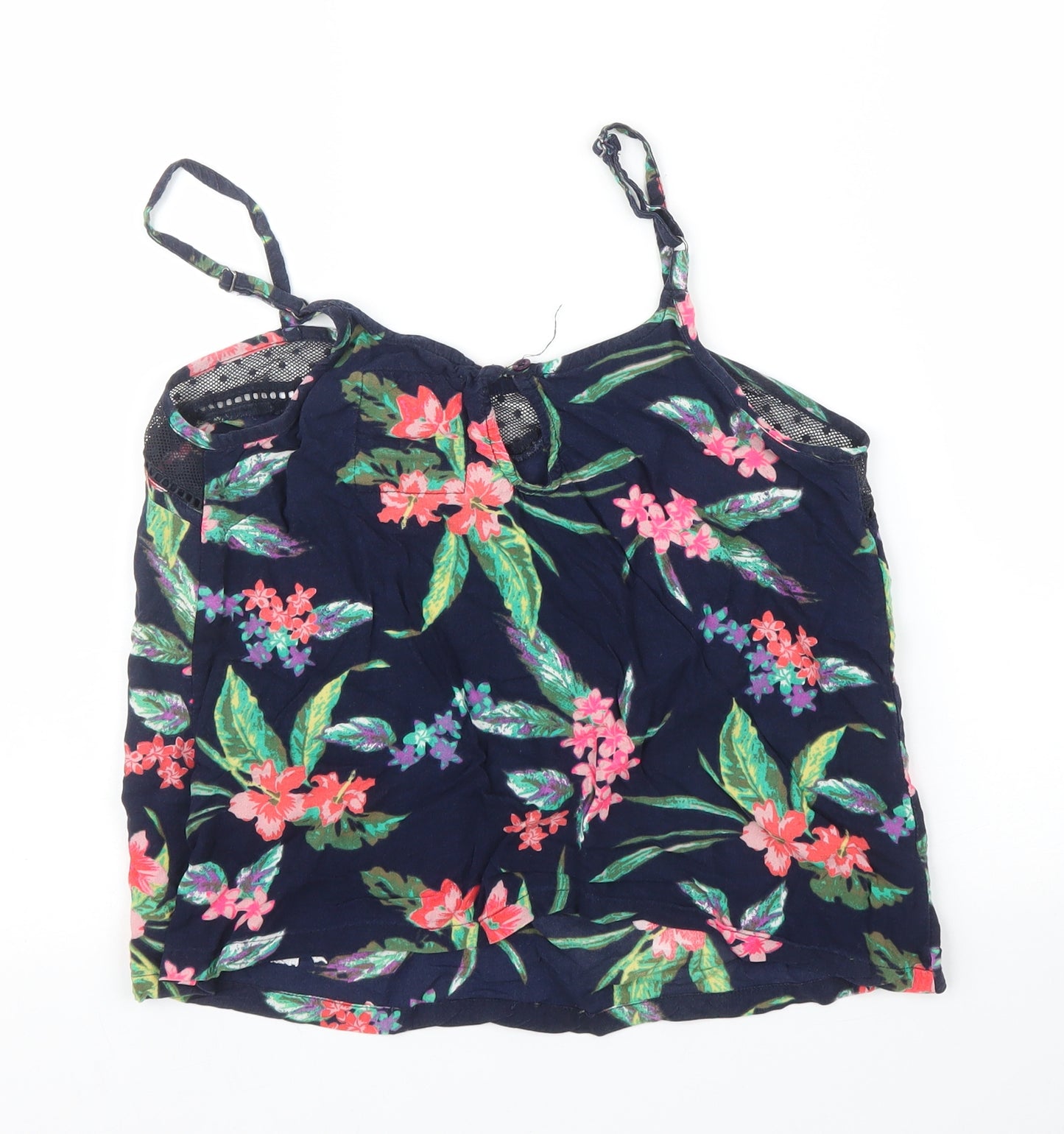 Superdry Womens Blue Floral  Camisole Blouse Size S