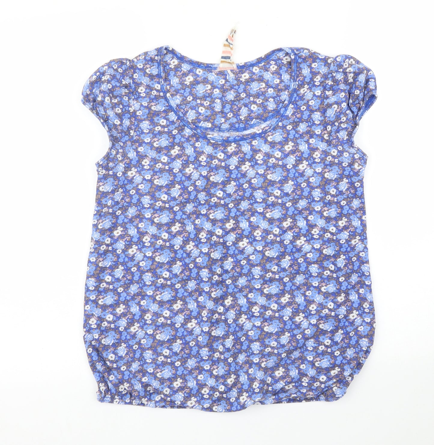 NEXT Womens Blue Floral  Basic Blouse Size M