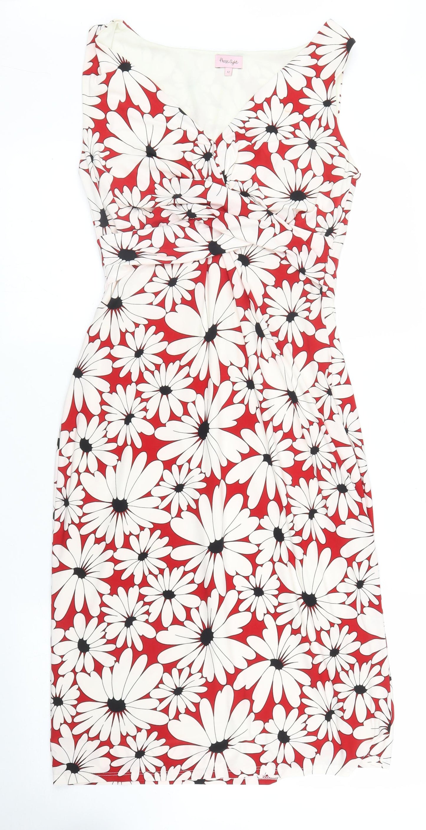 Phase Eight Womens Red Floral  A-Line  Size 12