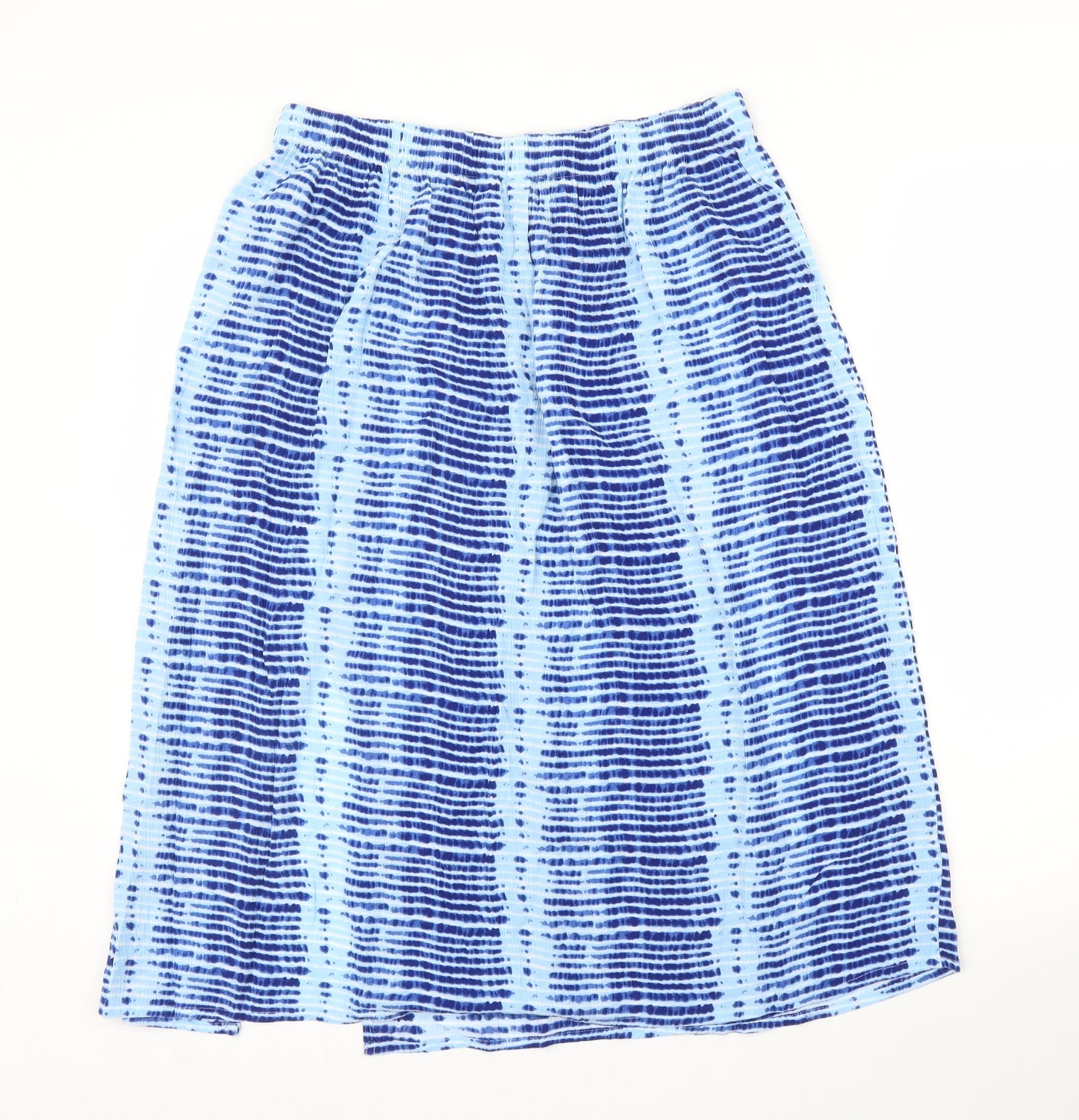 F&F Womens Blue Striped  A-Line Skirt Size 14