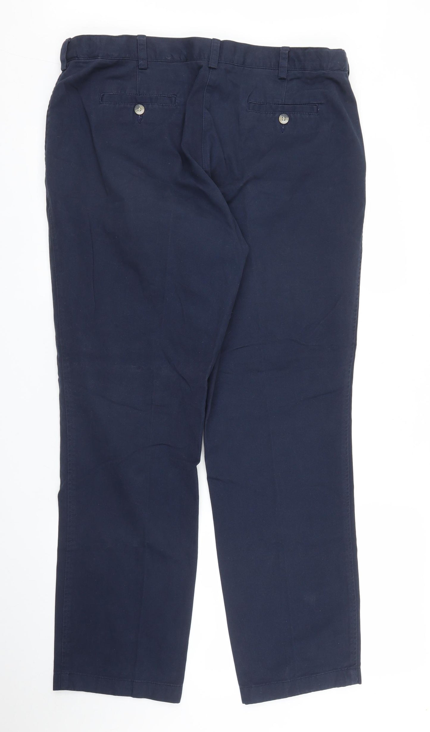 Cotton Traders Womens Blue   Chino Trousers Size 16 L29 in
