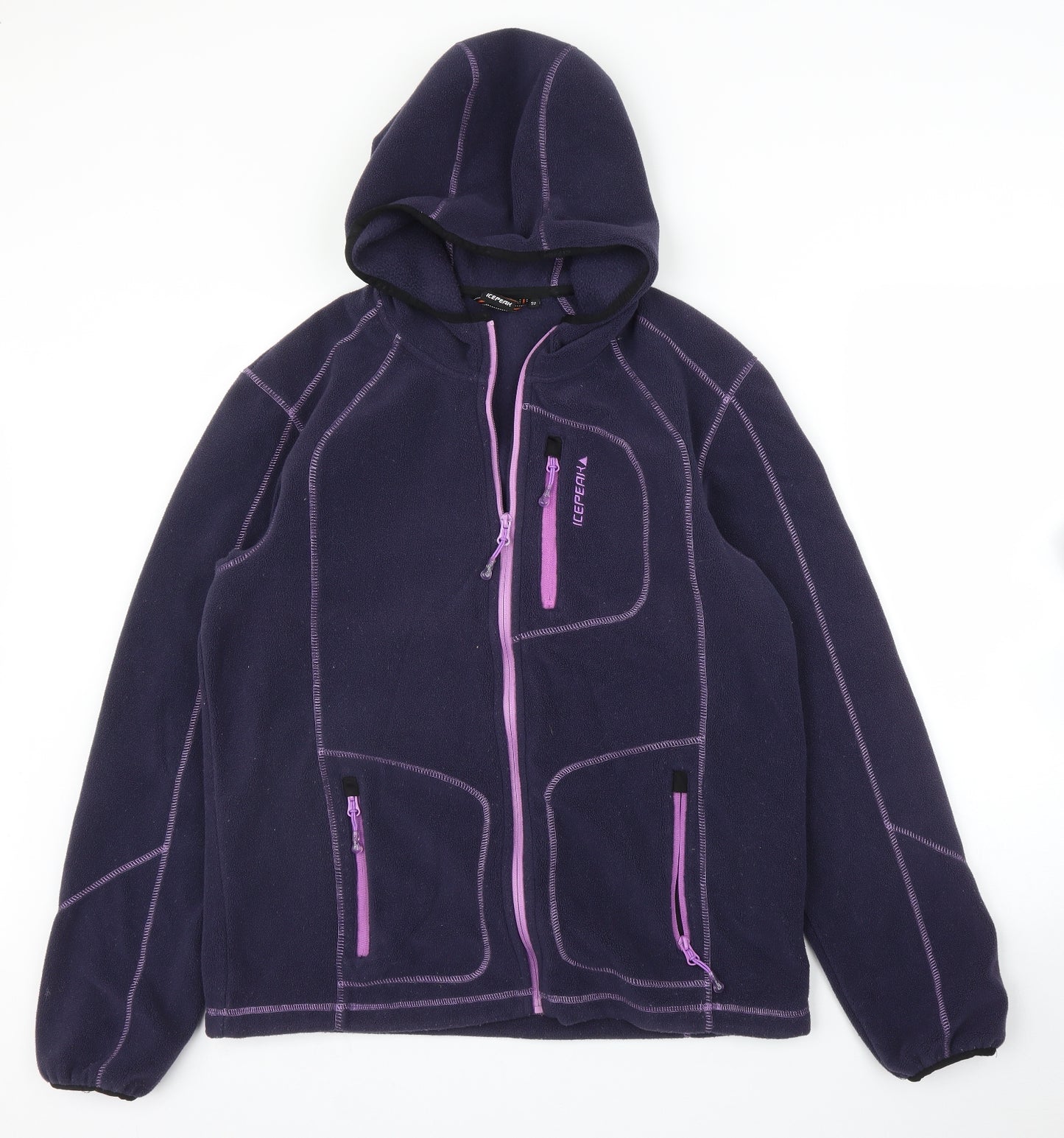Icepack Womens Blue   Full Zip Hoodie Size 22