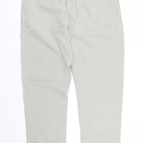 Stile Benetton Womens Grey   Capri Trousers Size 8 L26 in