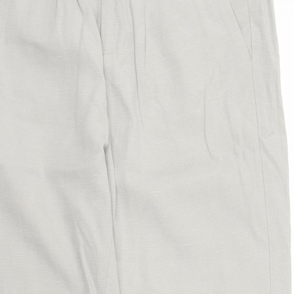 Stile Benetton Womens Grey   Capri Trousers Size 8 L26 in