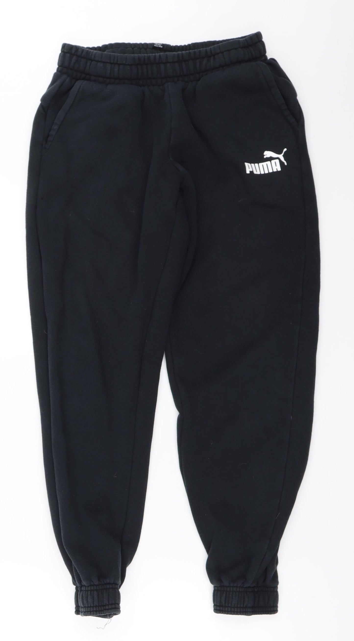 PUMA Boys Black   Jogger Trousers Size 13-14 Years