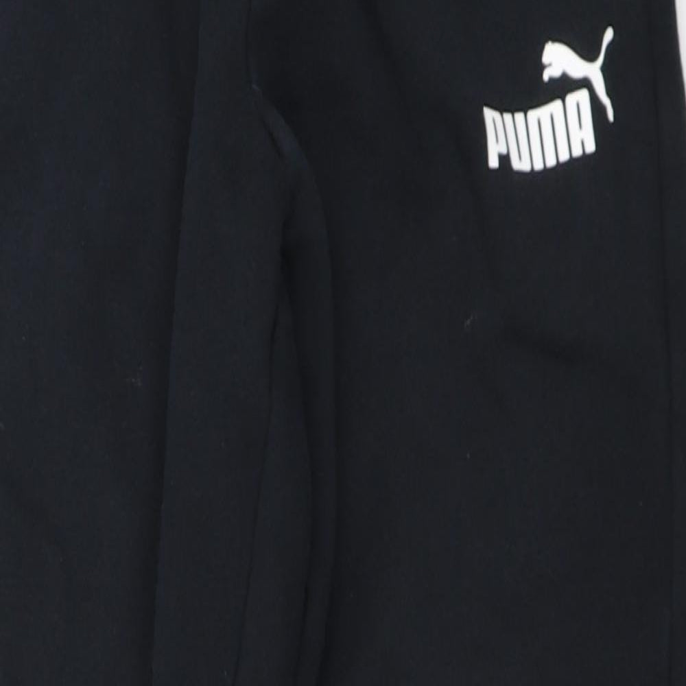 PUMA Boys Black   Jogger Trousers Size 13-14 Years