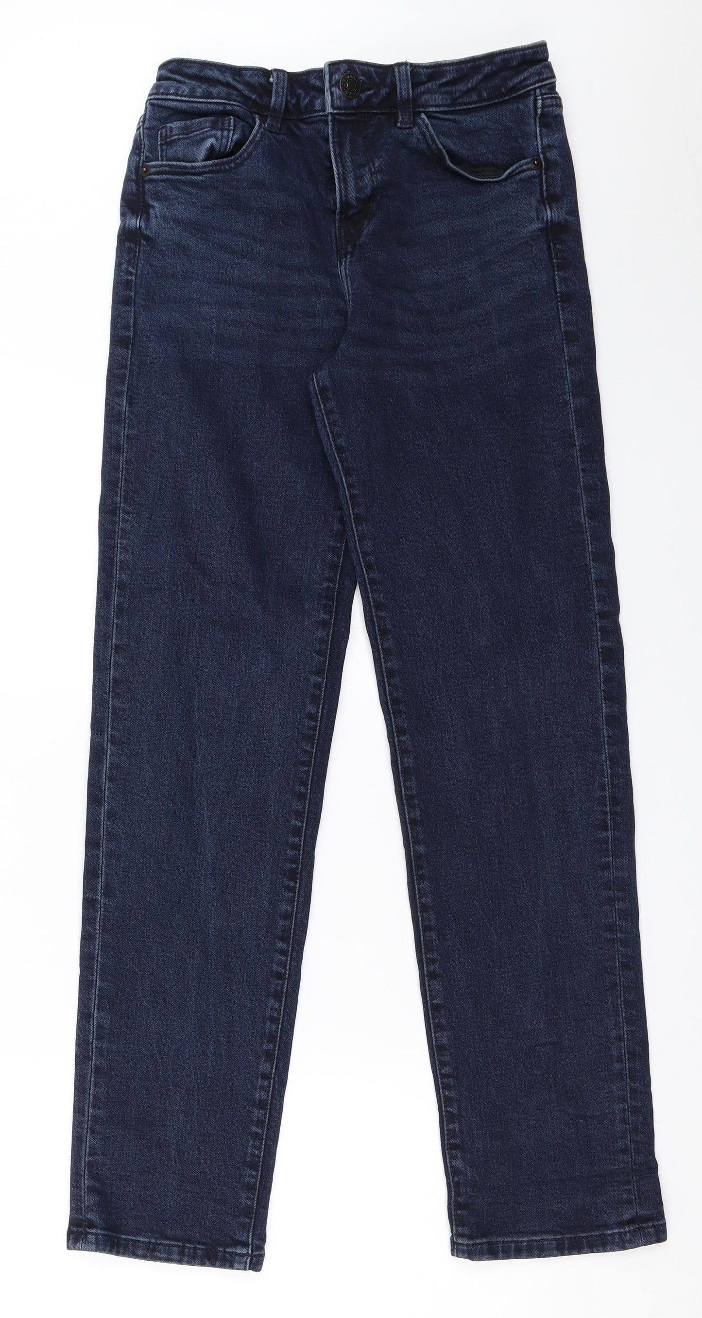 George Womens Blue  Denim Straight Jeans Size 8 L29.5 in