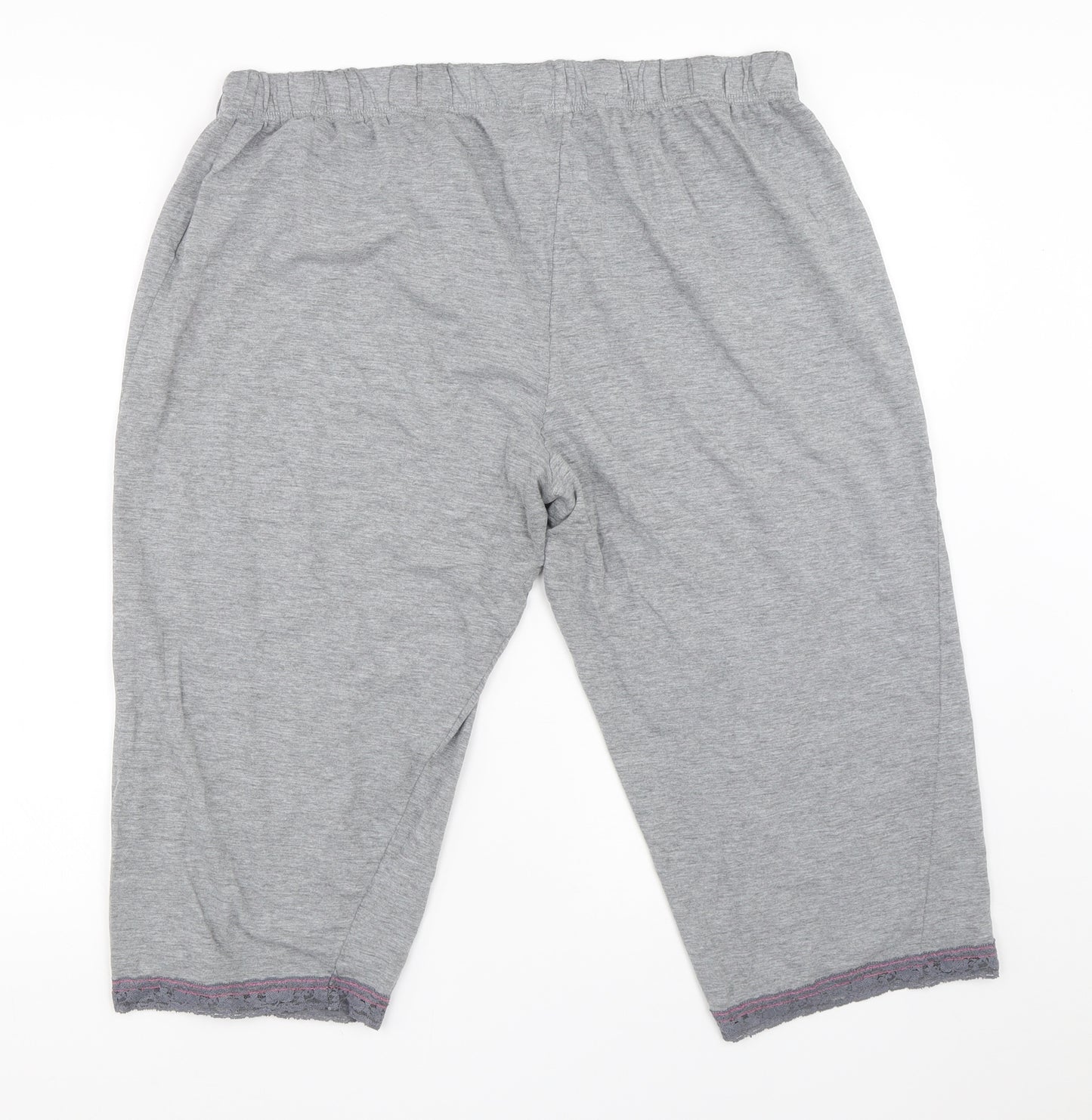 Preworn Womens Grey Solid  Top Pyjama Pants Size L