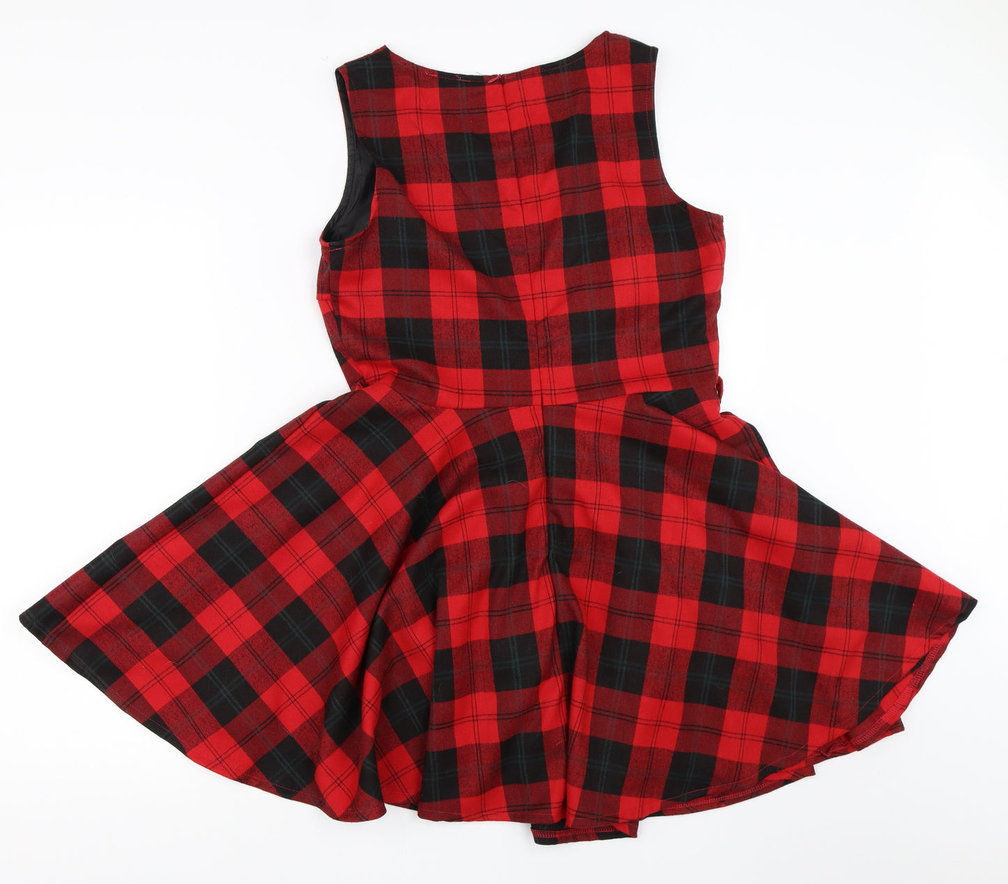 Apricot Womens Red Check  Fit & Flare  Size 12