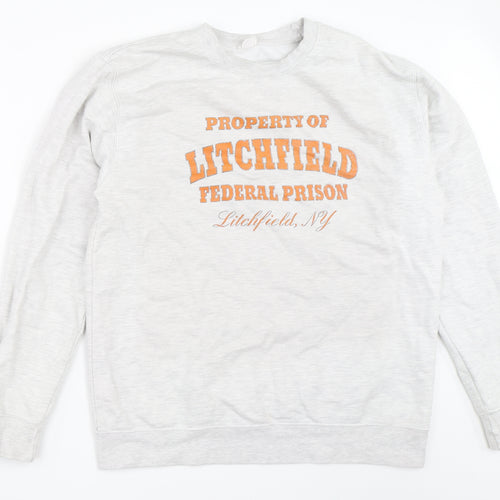 All We Do is Mens Grey   Pullover Sweatshirt Size L