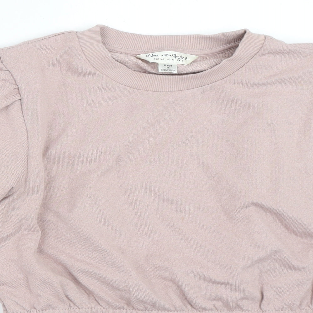 Miss Selfridge Womens Pink   Pullover Sweatshirt Size 8