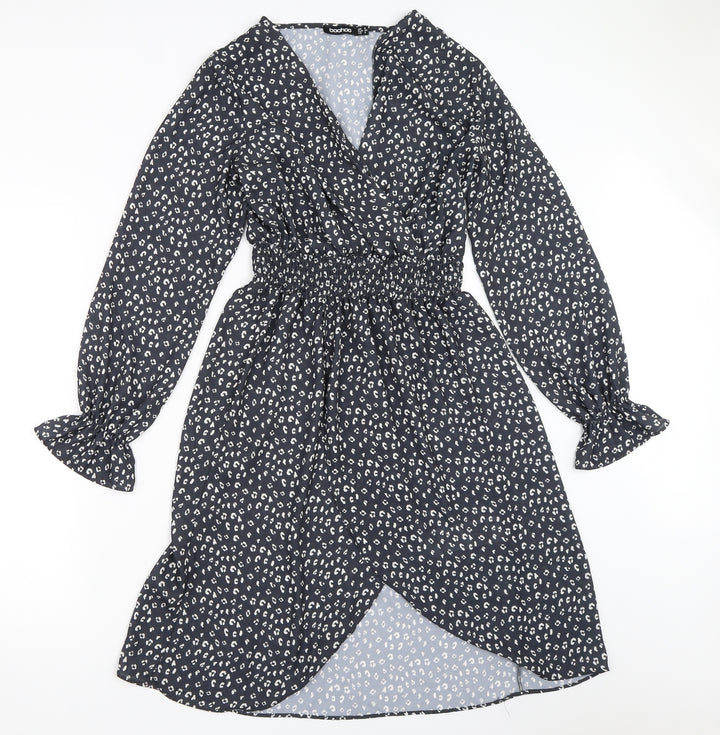 Boohoo Womens Black   Fit & Flare  Size 8