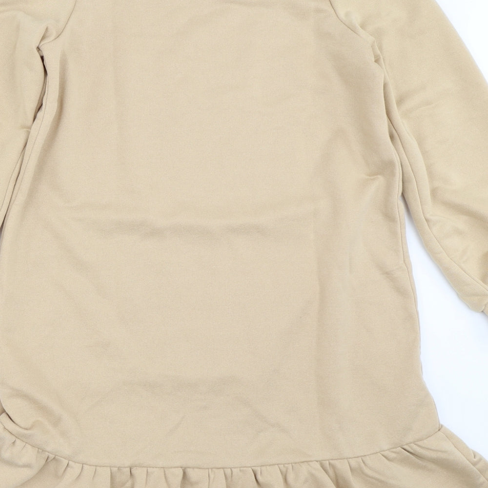Miss Selfridge Womens Beige   Jumper Dress  Size 8