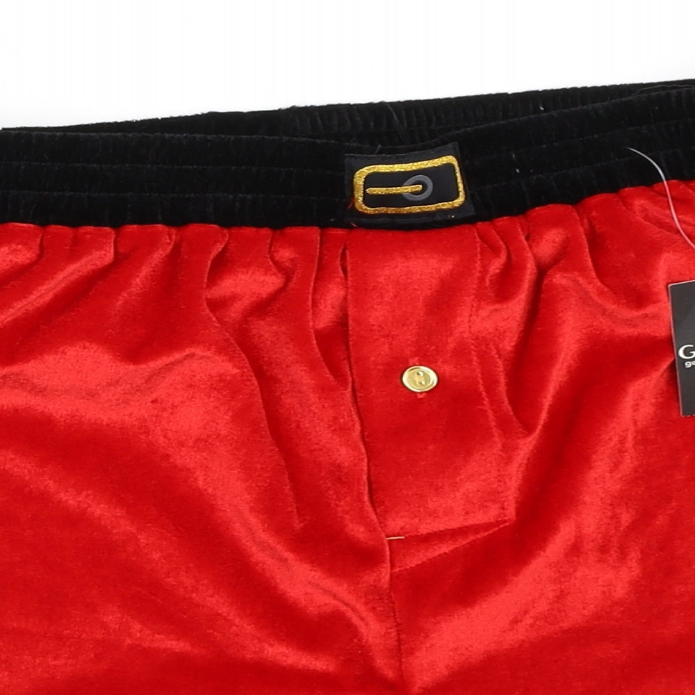 George Mens Red   Bermuda Shorts Size M - christmas santa