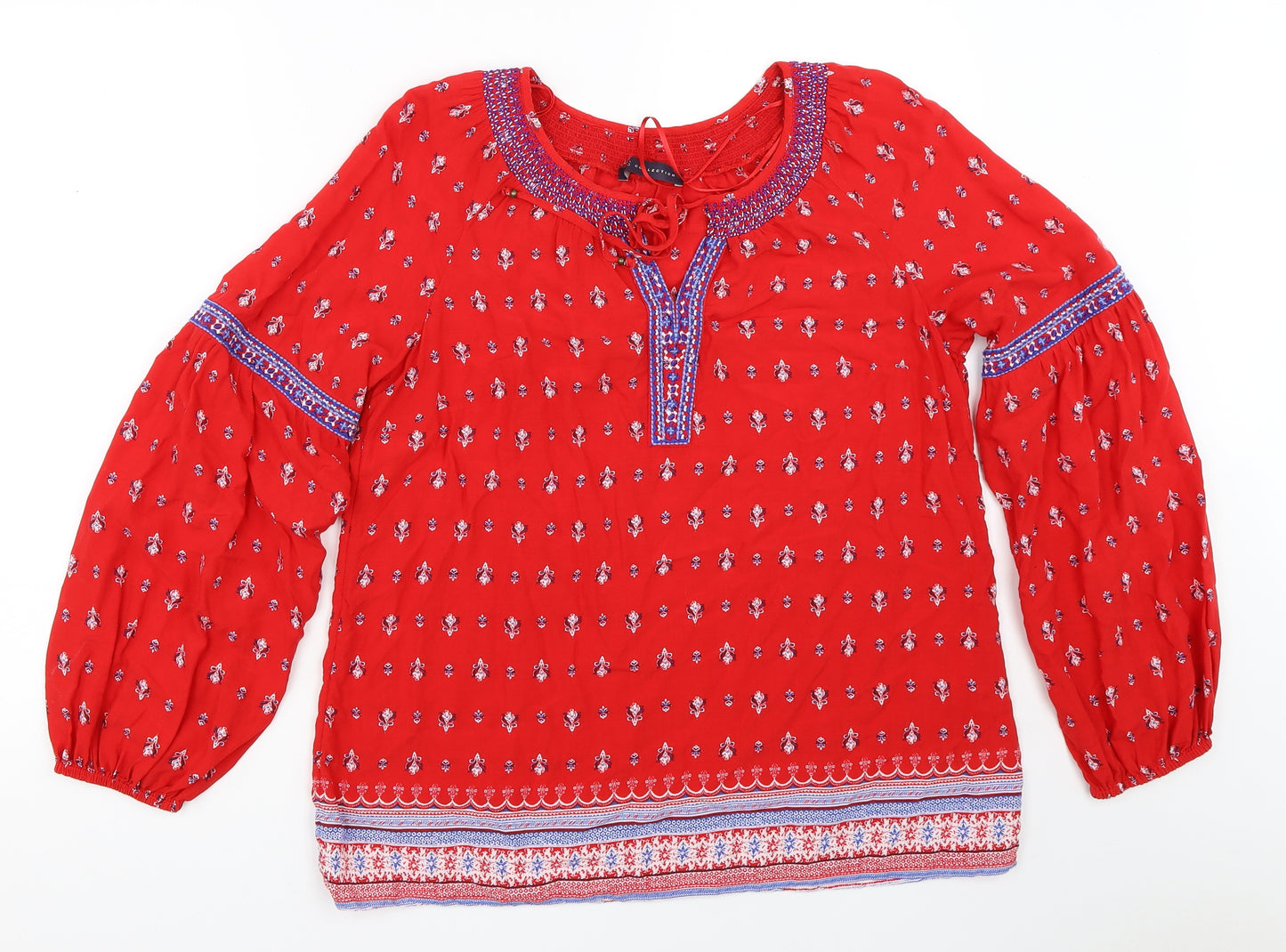 Marks and Spencer Womens Red   Basic Blouse Size 12