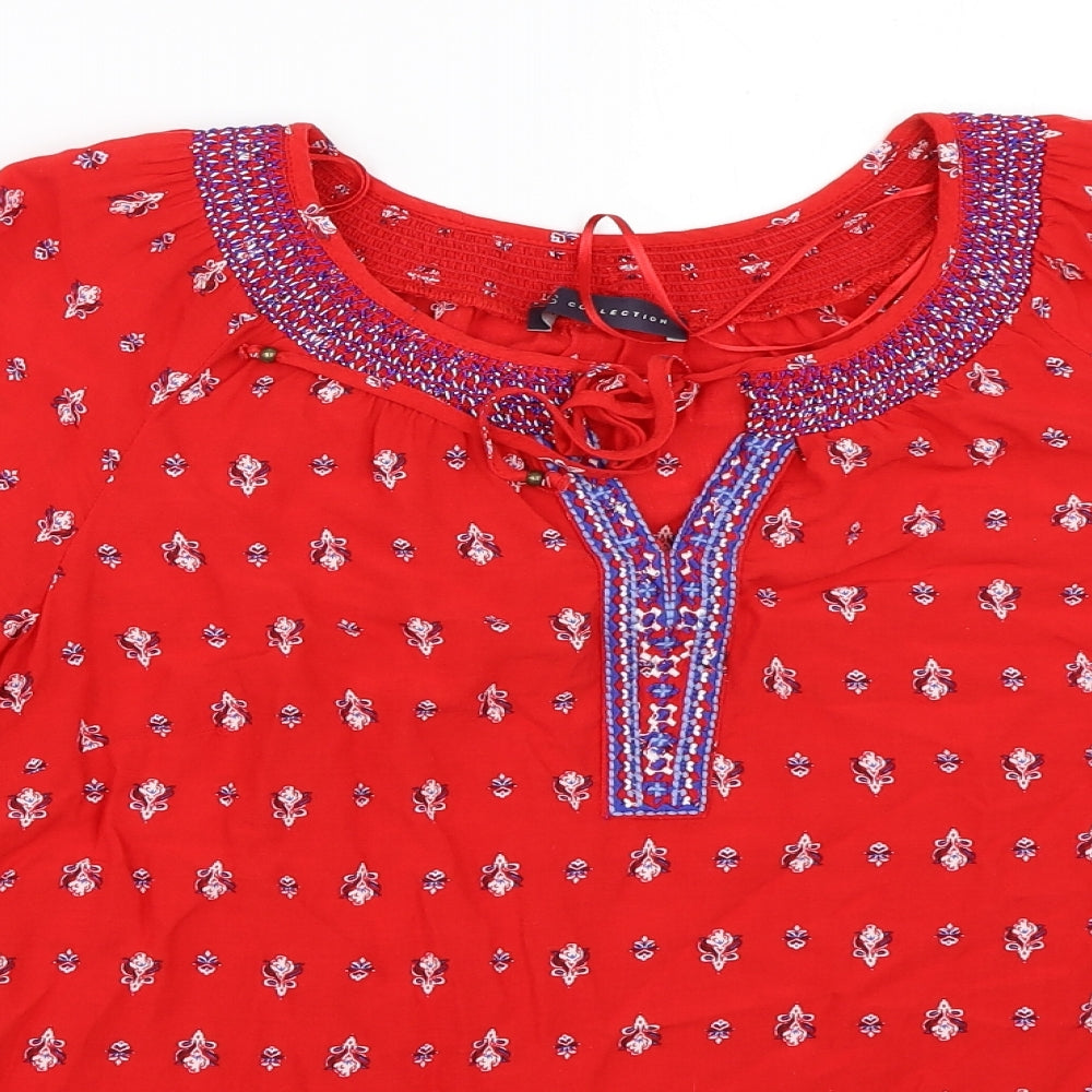Marks and Spencer Womens Red   Basic Blouse Size 12