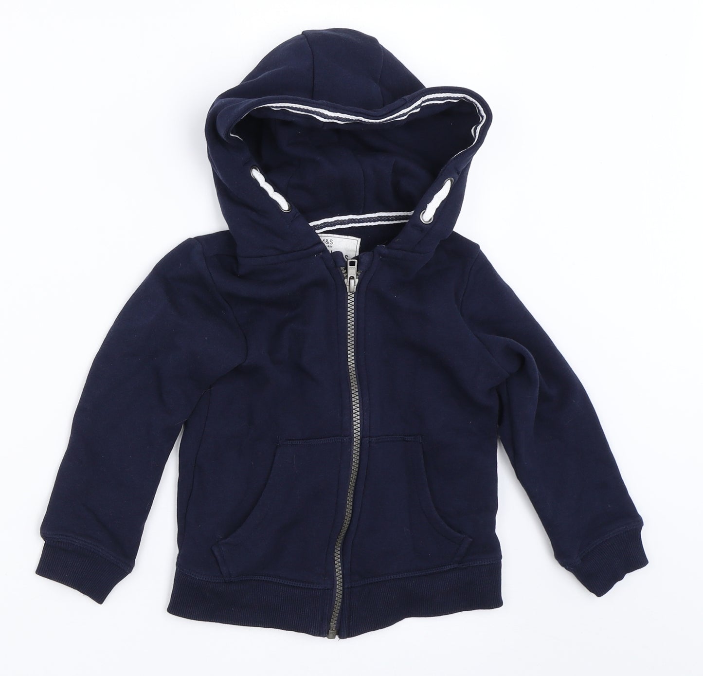 Marks and Spencer Boys Blue   Full Zip Hoodie Size 2-3 Years